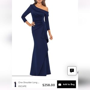 Formal elegant off 1 shoulder dress